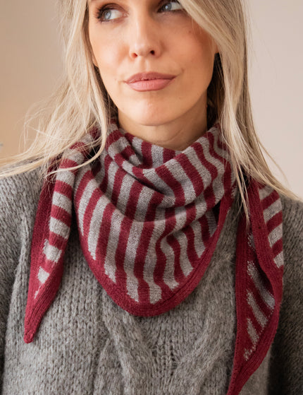 Schal - Tender Stripes - Bordeaux