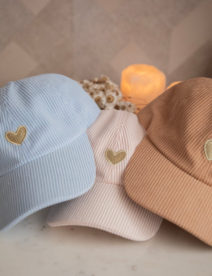 Beating Heart Corduroy Camel - Cap
