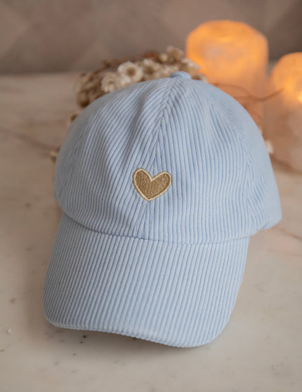 Beating Heart Corduroy Soft Blue - Pet