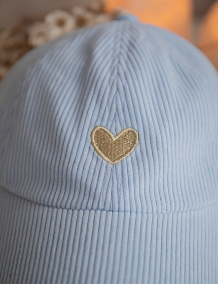 Beating Heart Corduroy Soft Blue - Pet