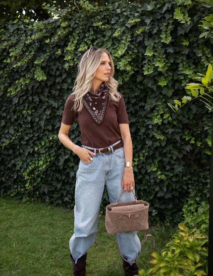 T-Shirt - Simply Spots - Braun