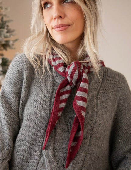 Schal - Tender Stripes - Bordeaux