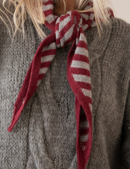 Schal - Tender Stripes - Bordeaux