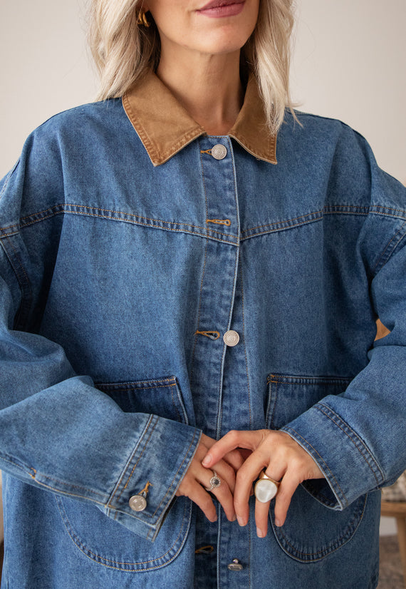 Jacke - Charly Jean - Blau