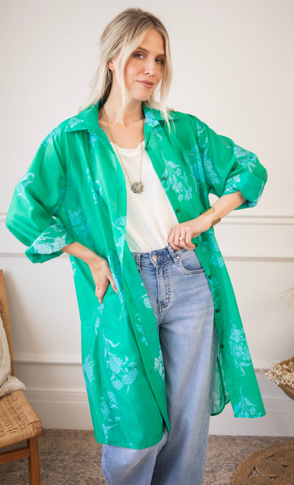 Bloom Breeze Green/Blue - Jurk/Tuniek