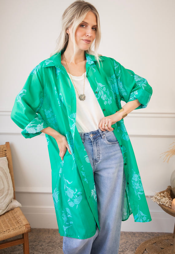 Bloom Breeze Green/Blue - Jurk/Tuniek