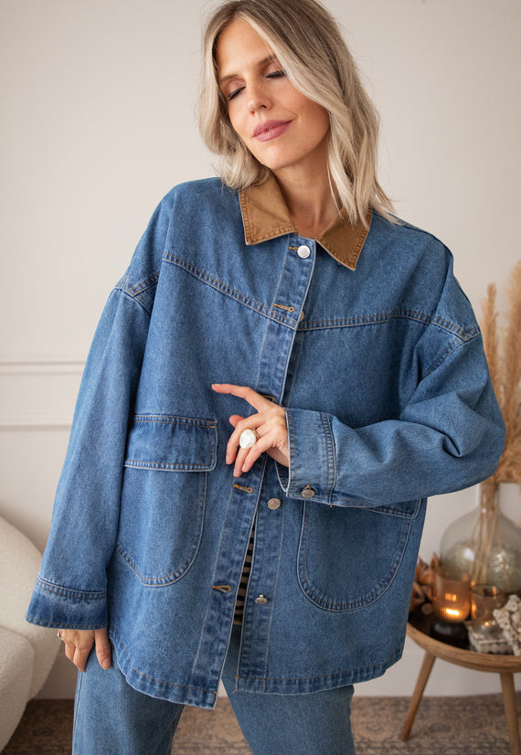 Jacke - Charly Jean - Blau