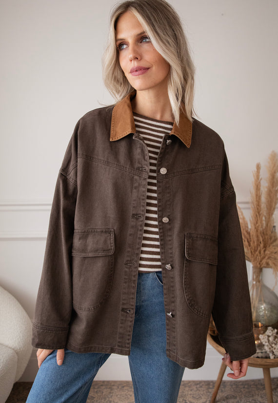 Jacke - Charly Jean - Choco