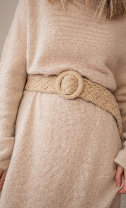 Knit Around Me Beige - Belt