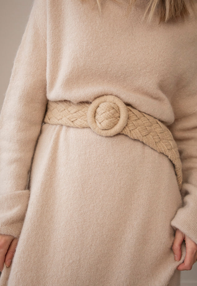 Knit Around Me Beige - Belt