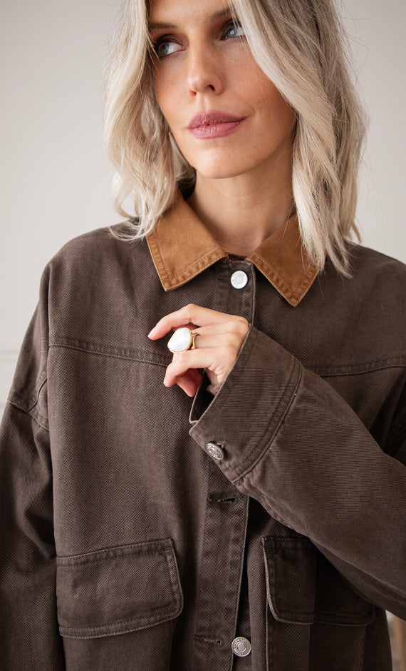 Jacke - Charly Jean - Choco