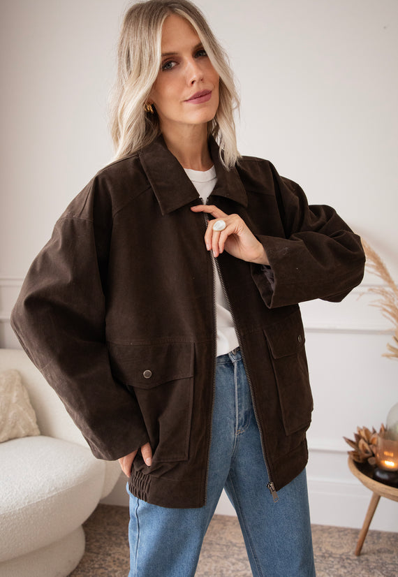 Jacke - Chester Suede - Choco