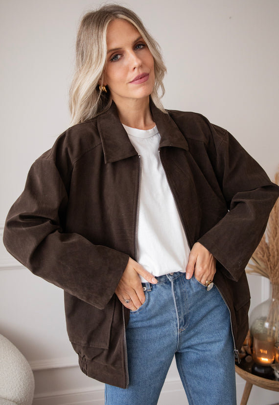 Jacke - Chester Suede - Choco