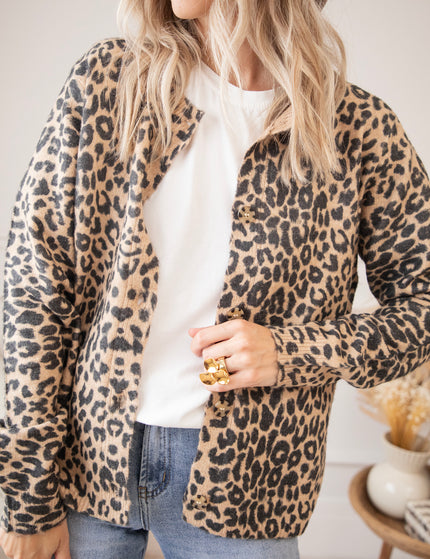 Tigerous Beige/Black - Cardigan