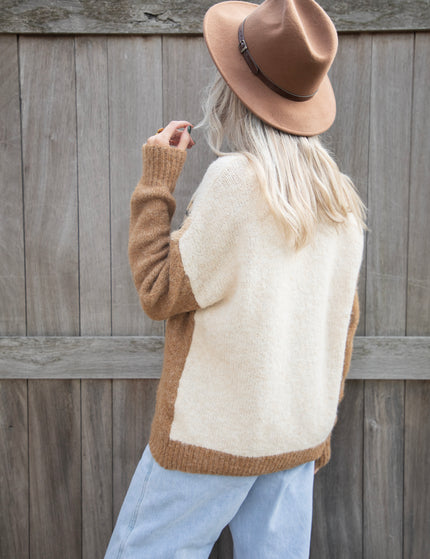 Pullover - For The Wild Soul - Beige/Camel