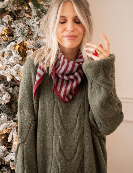 Coco Cable Kaki - Sweater Dress