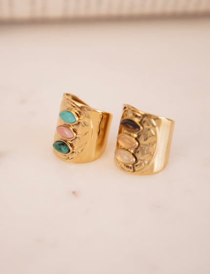 Sweet Stones Blue/Gold - Ring
