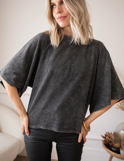 T-Shirt - Basic Butterfly - Dunkelgrau