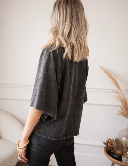 T-Shirt - Basic Butterfly - Dunkelgrau