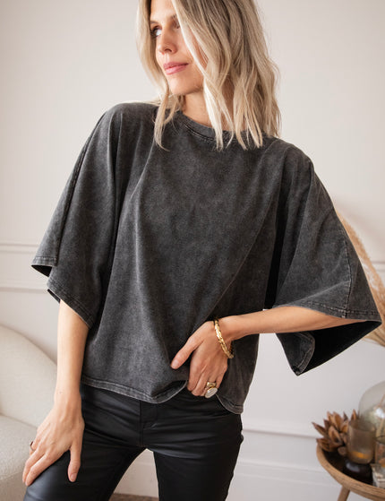 T-Shirt - Basic Butterfly - Dunkelgrau