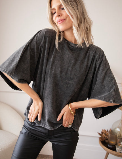 T-Shirt - Basic Butterfly - Dunkelgrau