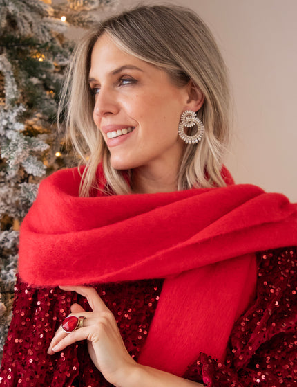 Diamond Rings Silver/Gold - Oorbellen