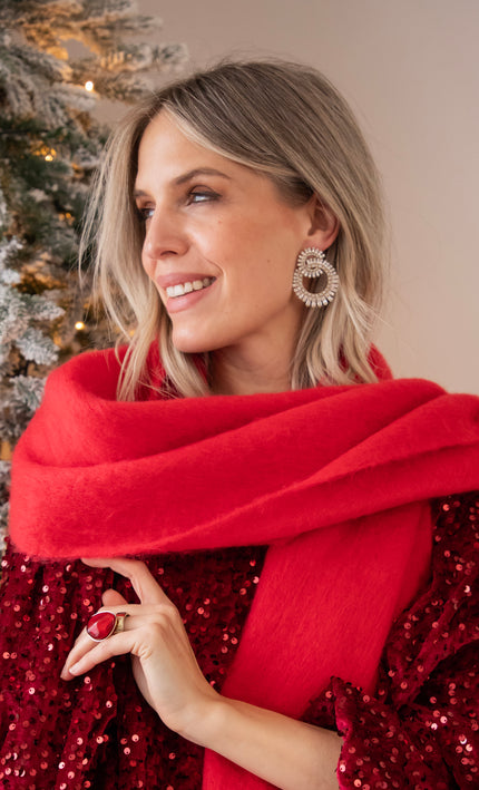 Diamond Rings Silver/Gold - Oorbellen