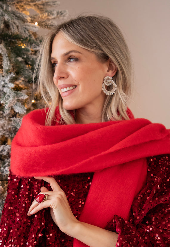 Diamond Rings Silver/Gold - Oorbellen