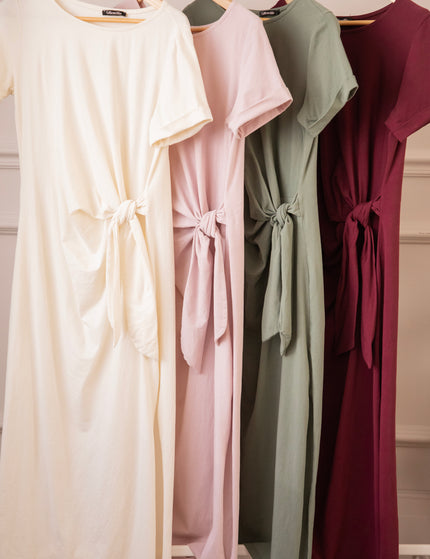 Katie Knot Khaki - Maxi Dress