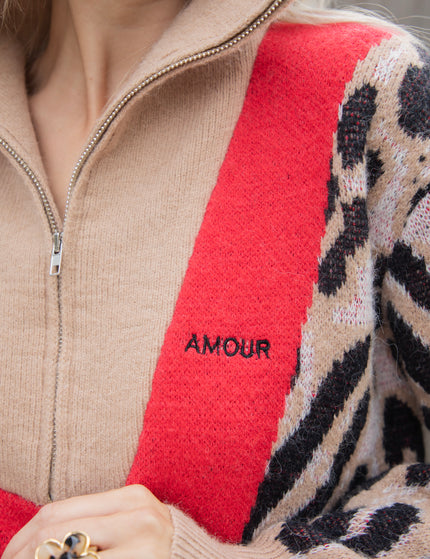 Pullover - Amour Sauvage - Sand/Rot