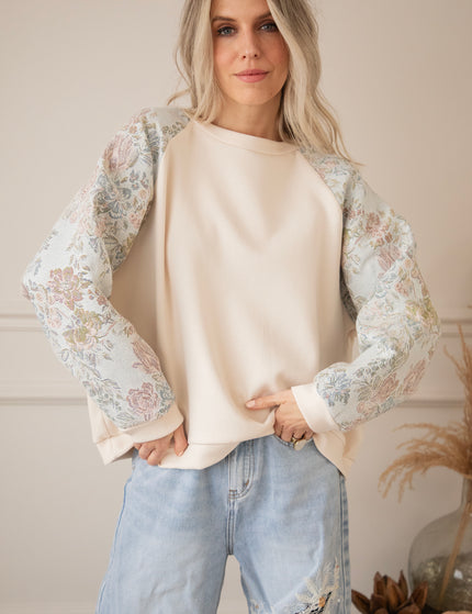 Rosy Belle Soft Blue/Soft Pink - Sweater