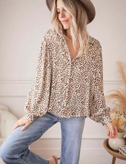 Wendy Wild Taupe - Blouse