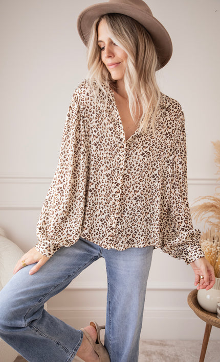 Bluse - Wendy Wild - Taupe