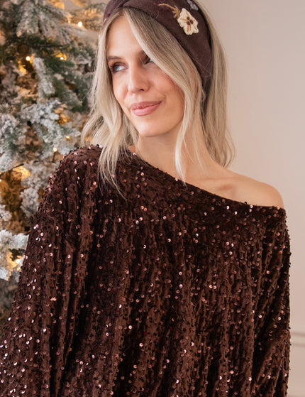 Crochet Bouquet Brown - Haarband