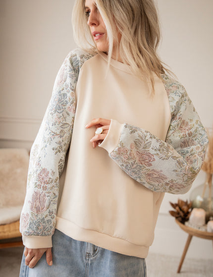 Rosy Belle Soft Blue/Soft Pink - Sweater