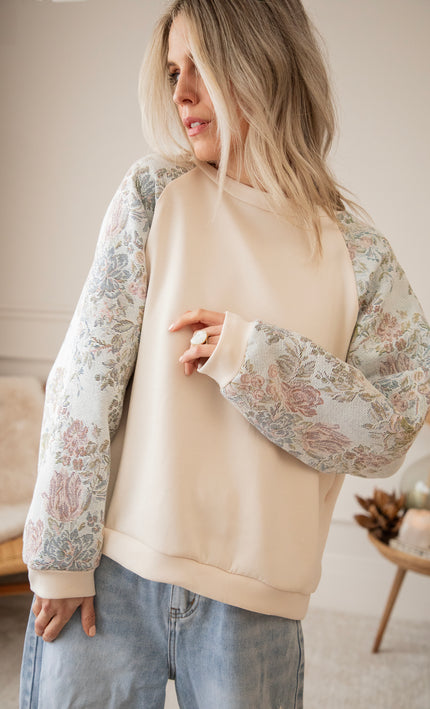 Rosy Belle Soft Blue/Soft Pink - Sweater