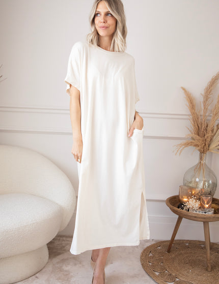 Luna Loose Beige - Maxi Dress ellemilla Luna Loose Beige - Maxi Dress ellemilla