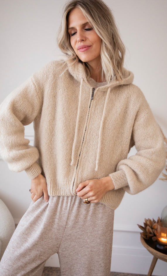Jacke/Strickjacke - Hoodie Moodie - Cream