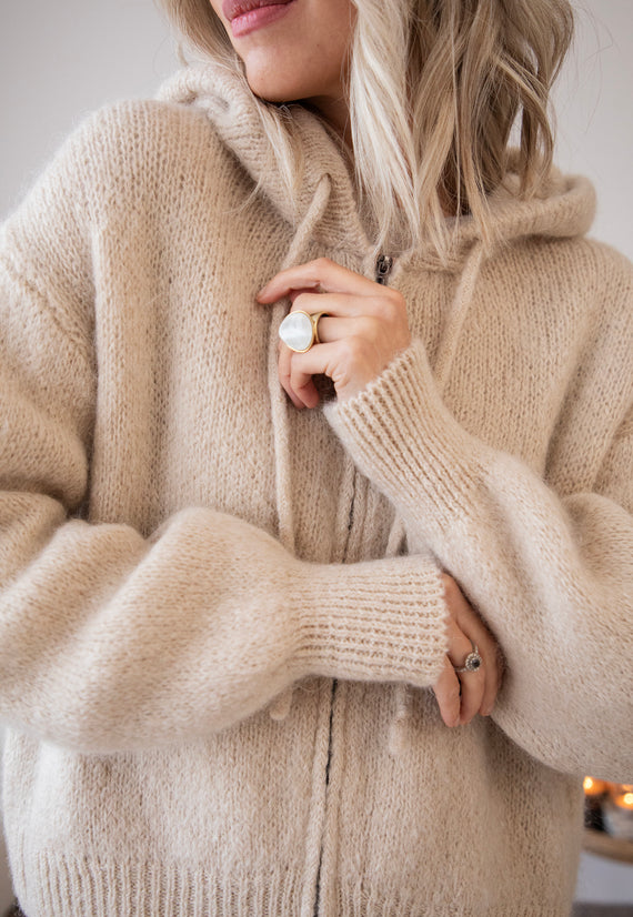 Jacke/Strickjacke - Hoodie Moodie - Cream