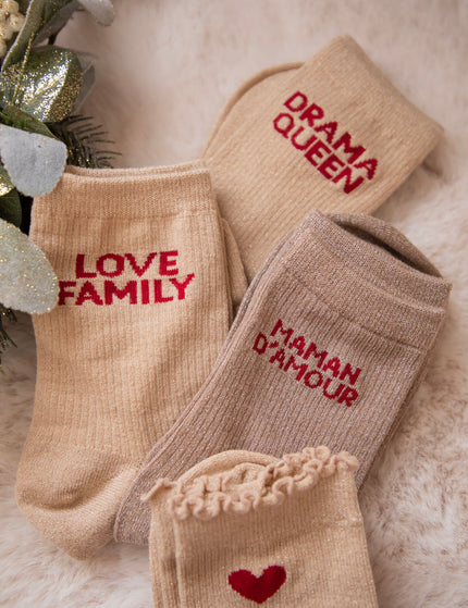 Drama Queen Beige - Sokken