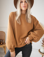 Pullover - Snuggle Up - Karamell