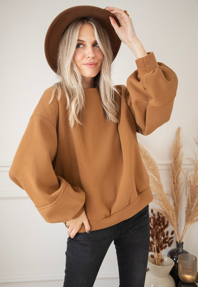 Pullover - Snuggle Up - Karamell