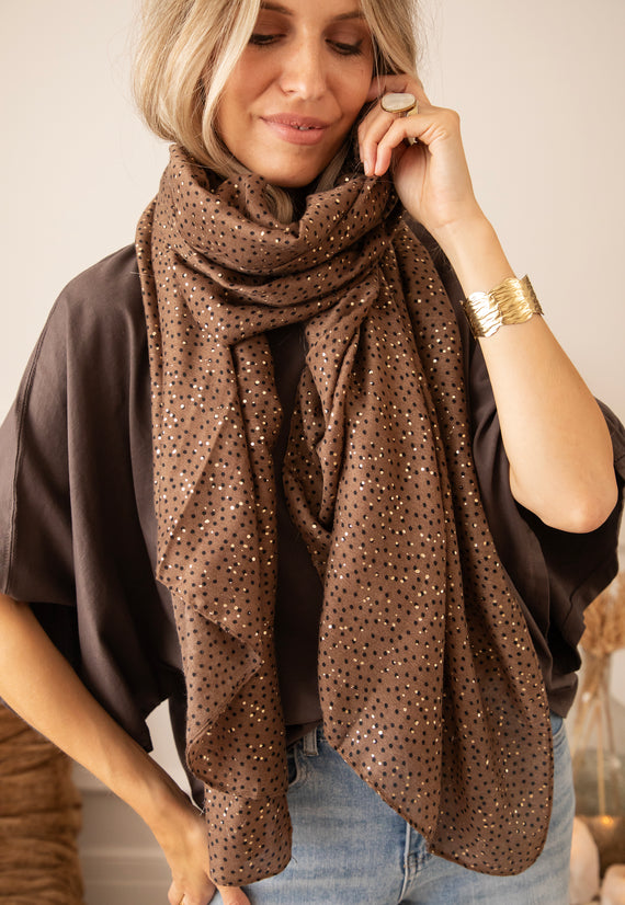Nightfall Sparks Brown - Scarf