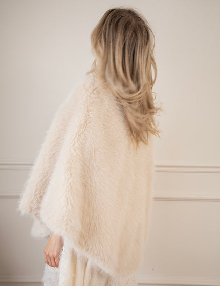 A Furry Tale Beige - Poncho