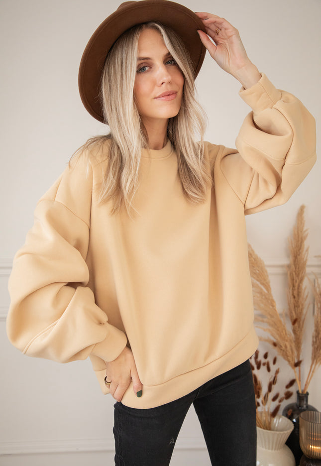 Snuggle Up Beige - Sweater