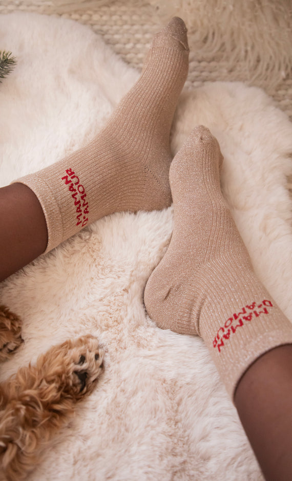 Socken - Maman D'Amour - Taupe