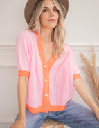 Colorica Pink/Orange - Cardigan