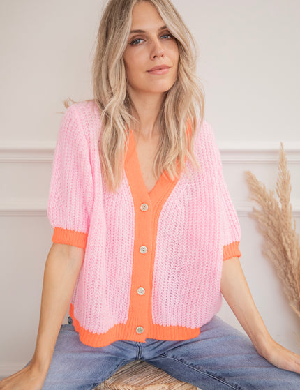 Colorica Pink/Orange - Cardigan