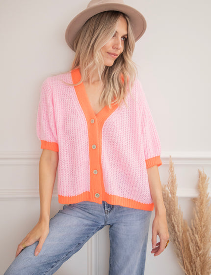 Colorica Pink/Orange - Cardigan