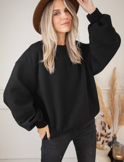 Snuggle Up Black - Sweater